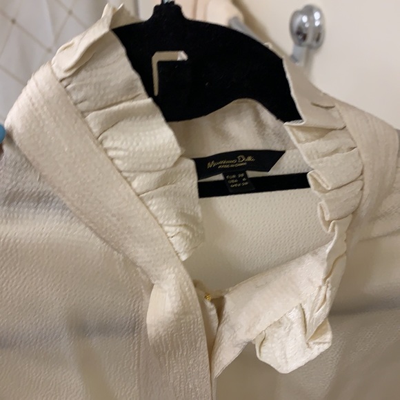 Ivory cream peasant top - Picture 3 of 5
